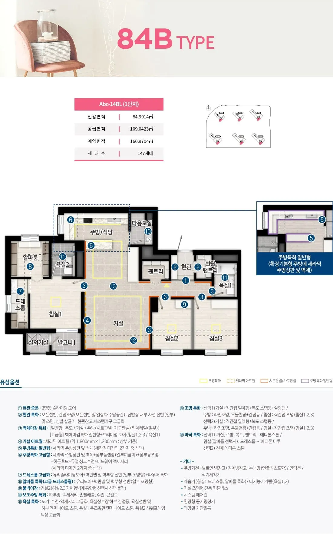 지하 2층 ~ 지상 25층 규모를 자랑하는 평택고덕수자인풍경채 단지 배치도